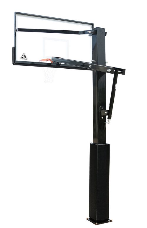 Баскетбольная стационарная стойка DFC ING72GU 180x105см стекло 10мм (Пять коробов).
